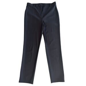 THEORY SCUBA STRAIGHT LEG BLACK TROUSER PANTS SIZE 4